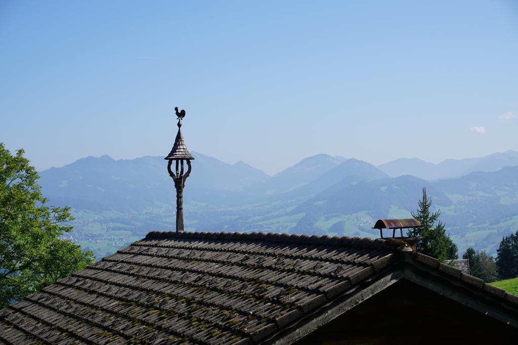 Ferienwohnungen Im Blockhaus Metzler Schwarzenberg im Bregenzerwald Exterior foto